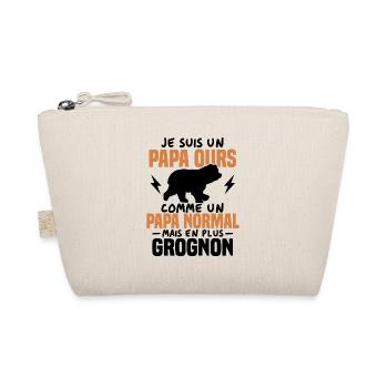 Je suis un papa ours comme un papa normal cadeau - Trousse biologique - nature - Devant