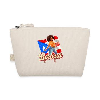 Afro latina boricua puerto rico caribbean dancing - Organic Pouch - nature - Front