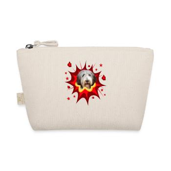 Conception de chien comique - Pow - Bearded Collie - Trousse biologique - nature - Devant