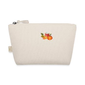 Autumn Coffee Autumn Leaves Pumpkin Halloween Thank - Organic Pouch - nature - Front
