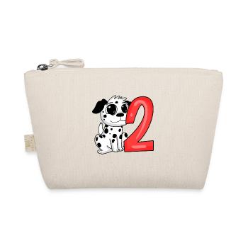 2 birthday 2 years old with animal motif - two - Organic Pouch - nature - Front