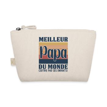 Homme Meilleur Papa Du Monde Fête des Pères - Trousse biologique - nature - Devant