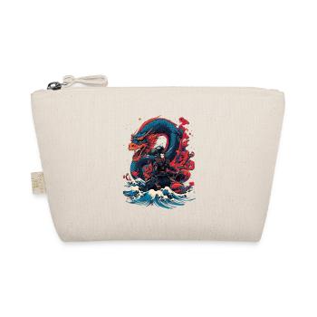 Asiatisch Drache Anime Japanisch Meer Samurai - Bio-Täschchen - Natur - Vorne