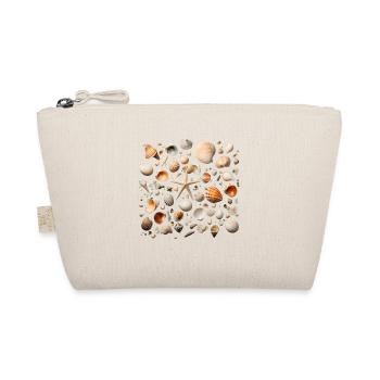 Muscheln Seestern Strand Sammeln - Bio-Täschchen - Natur - Vorne