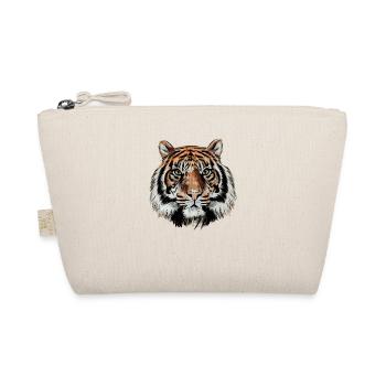 Big Cat King Tiger Wildcat Siberian Tiger - Organic Pouch - nature - Front