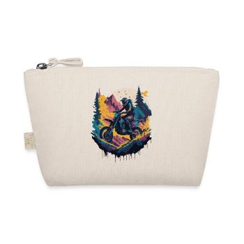 Motocross Biker Race Dirt Bike Motorcycle Offroad - Organic Pouch - nature - Front