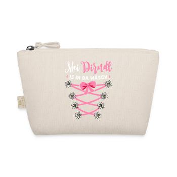 Trachtenshirt Damen Trachten T-Shirt Dirndl Ersatz - Bio-Täschchen - Natur - Vorne