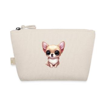 Entzückende Chihuahua-Liebe - Bio-Täschchen - Natur - Vorne
