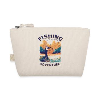 Fishing Andventure / Angeln, Angler - Bio-Täschchen - Natur - Vorne