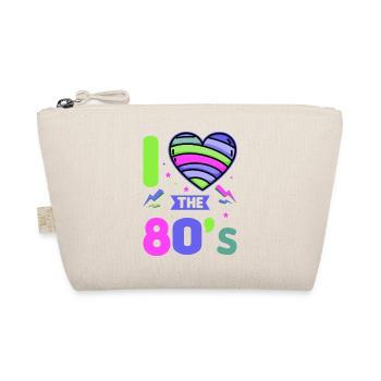 80er Jahre Retro KostümMottoparty Kostüm 90s Party - Bio-Täschchen - Natur - Vorne