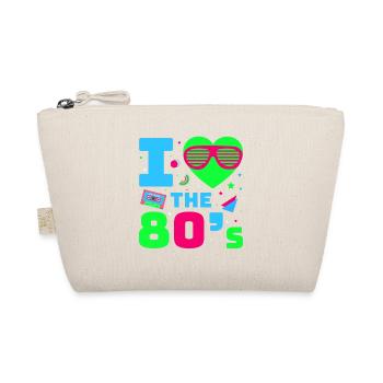 80er Jahre Retro KostümMottoparty Kostüm 90s Party - Bio-Täschchen - Natur - Vorne