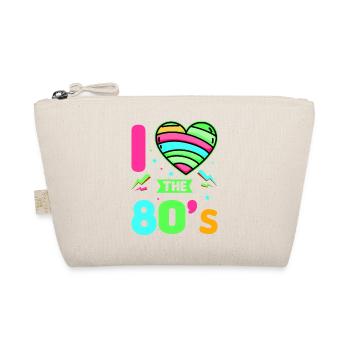 80er Jahre Retro KostümMottoparty Kostüm 90s Party - Bio-Täschchen - Natur - Vorne