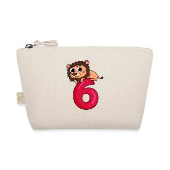 6 Birthday 6 years old with animal motif - six - Organic Pouch - nature - Front