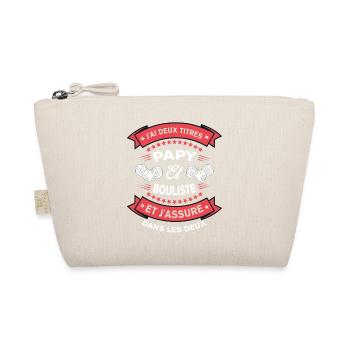 Deux Titres Papy Et Bouliste Cadeau Pétanque - Trousse biologique - nature - Devant