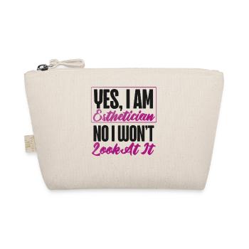 Cute Licensed Esthetician Skincare - Bio-Täschchen - Natur - Vorne