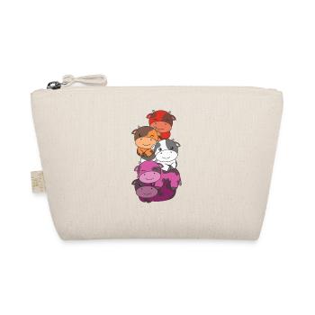 Lesbian Flag Pride LGBTQ Cute Cow Pile - Trousse biologique - nature - Devant
