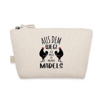 Huhn Hühner Hühnerstall Bäuerin Landwirt Geschenk - Bio-Täschchen - Natur - Vorne