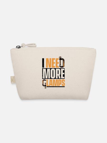 I Need More Clamps Tischler Carpenter Schreiner - Organic Pouch - nature - Front