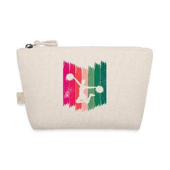 Retro Cheerleading Vintage Cheerleading - Organic Pouch - nature - Front