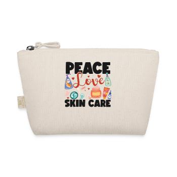 Cute Licensed Esthetician Skincare - Organic Pouch - nature - Front