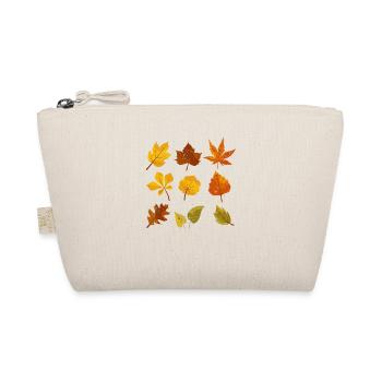 Fall Leaves October Lover Autumn Leave Maple Leaf - Organic Pouch - nature - Front