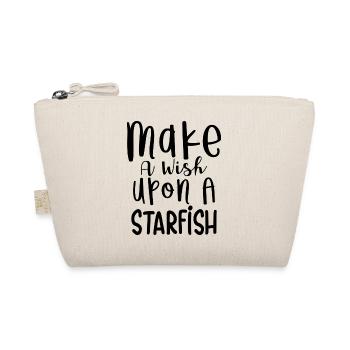Make a wish upon a Starfish - Bio-Täschchen - Natur - Vorne