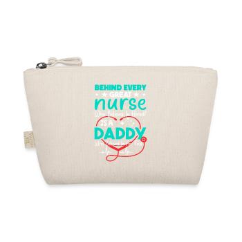 Behind Every Great Nurse - Daddy - Bio-Täschchen - Natur - Vorne