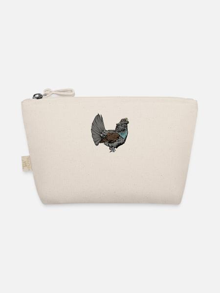 Capercaillie I Chicken bird capercaillie motif for hunter - Organic Pouch - nature - Front