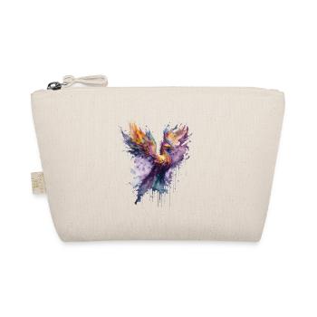 Mystical Fire: Watercolor Phoenix Bird - Organic Pouch - nature - Front