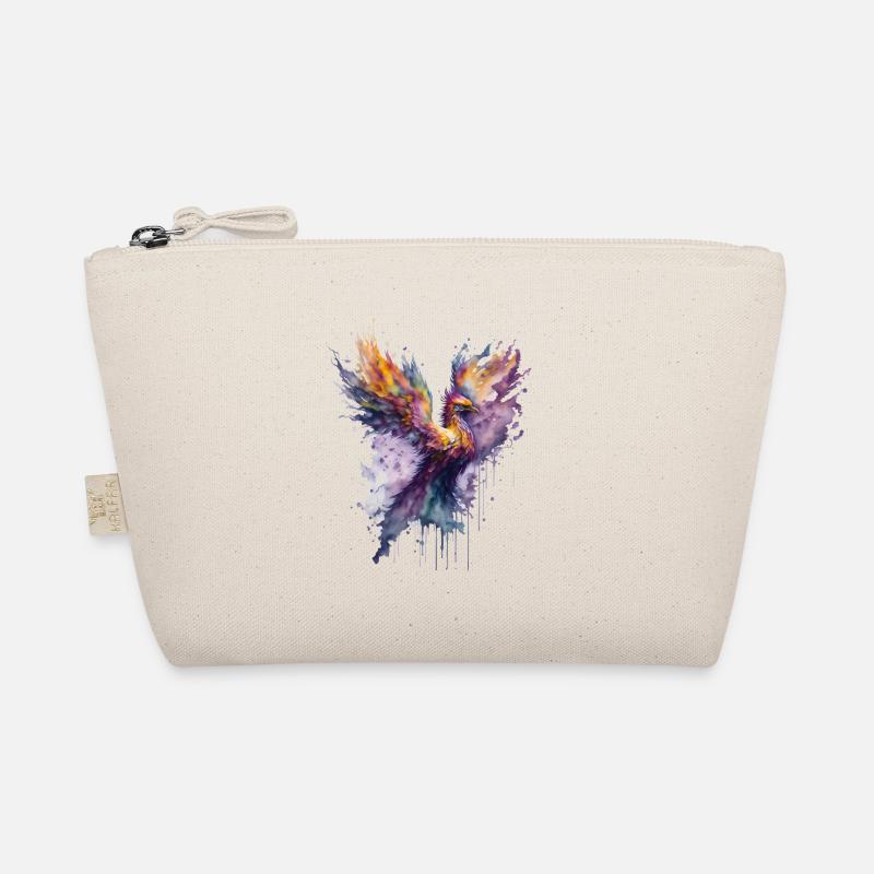 Mystical Fire: Watercolor Phoenix Bird Organic Pouch