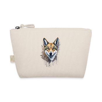 Watercolor Wild Dingo Dog - Organic Pouch - nature - Front