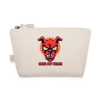 Small but wild angry Pinscher dog - Organic Pouch - nature - Front