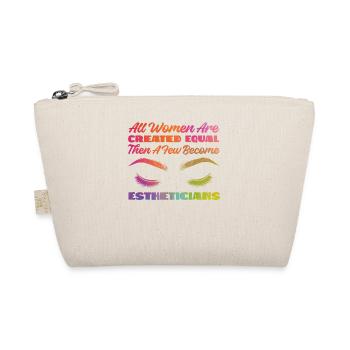 Cute Licensed Esthetician Skincare - Bio-Täschchen - Natur - Vorne