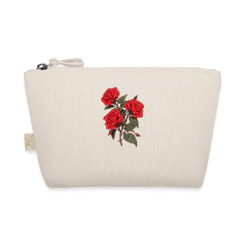 Rote Rosen Liebhaber Coole Blumen Vintage Humor Neuheit - Bio-Täschchen - Natur - Vorne