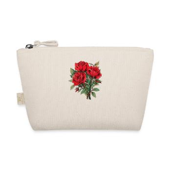 Floral Vintage Red Roses Lover Humor Flowers Fun - Organic Pouch - nature - Front