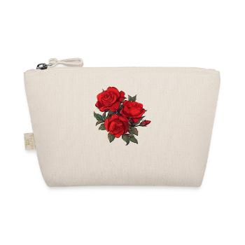 3 Blumen Vintage Blumen Wortspiel Cool Red Roses Liebhaber - Bio-Täschchen - Natur - Vorne