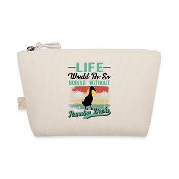 Indian Running Duck Gift Running Duck - Organic Pouch - nature - Front