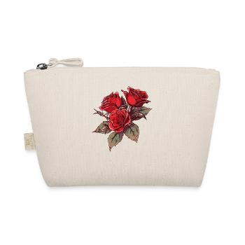 Vintage Blumen Kühle rote Rosen Neuheit Liebhaber Wortspiel - Bio-Täschchen - Natur - Vorne