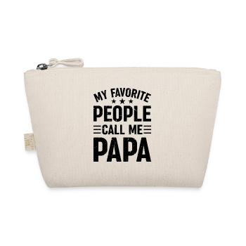 My Favorite People Call Me Papa - Best Papa Father - Bio-Täschchen - Natur - Vorne