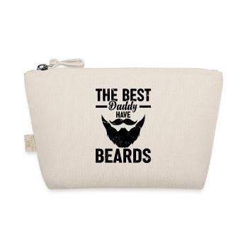 The Best Daddy Have Beards - Fathers Day Daddy - Organic Pouch - nature - Front