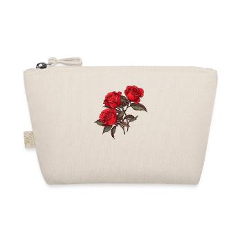 3 Red Roses Flowers Humor Cool Floral Flower Pun - Organic Pouch - nature - Front