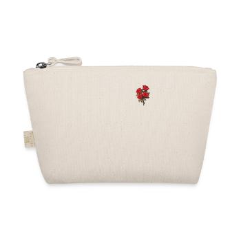 Red Roses Logo Patch Novelty Shirt Flowers Lover - Organic Pouch - nature - Front