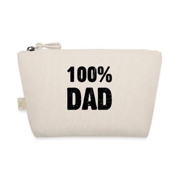 100% Papa - Fête des pères 100% Papa - Trousse biologique - nature - Devant