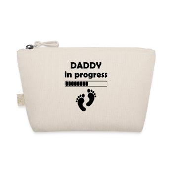 Daddy In Progress - Father's Day Daddy to be - Organic Pouch - nature - Front