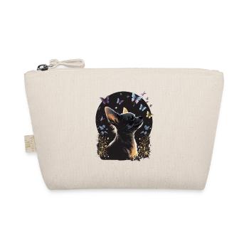 Chihuahua with butterfly |Cute Dog Colorful Nature - Organic Pouch - nature - Front