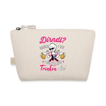 Trachtenshirt Damen Dirndl T-Shirt Trachten Outfit - Bio-Täschchen - Natur - Vorne