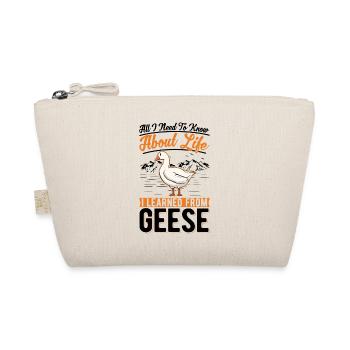 Gänse Gänsezüchter Gans - Bio-Täschchen - Natur - Vorne