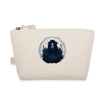 Skull Goth Girl - Organic Pouch - nature - Front
