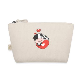 Vache pour la Saint-Valentin mignons animaux coeurs - Trousse biologique - nature - Devant