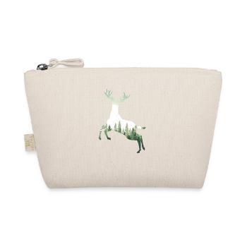 Deer Nature Forest Outdoor Hunting Hunter Antler Elk - Organic Pouch - nature - Front